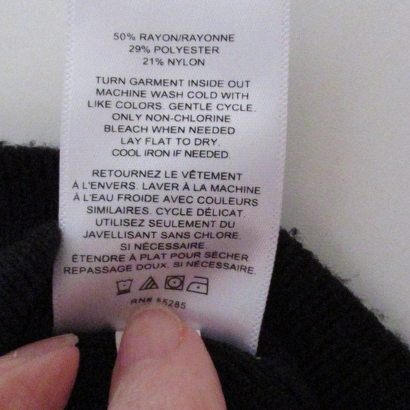 Express Black mock turtleneck sweater - Picture 5 of 10